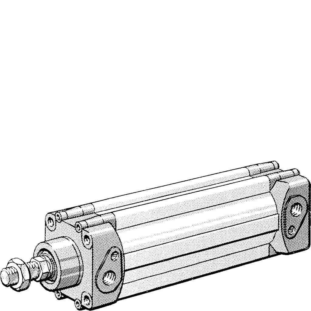 Cilindri profilati Euromec, Serie 68 Asta antirotazione, pistone magnetico, ammortizzamento regolabile, Ø 32 63 mm Dati tecnici per Euromec splined (68-58) Standard (diam.