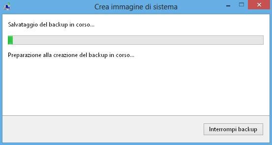 Lasciare selezionata l opzione proposta da Windows Su un disco rigido con l indicazione del disco esterno USB.