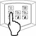 2.1-2b Selezione della modalità POWER CONTROL Premere il pulsante per selezionare la modalità automatica o manuale 2.