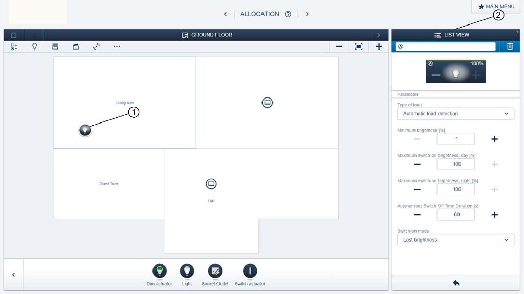 Messa in funzione 7.2 Possibili impostazioni per canale Per ogni canale si possono configurare impostazioni generali e parametri specifici.