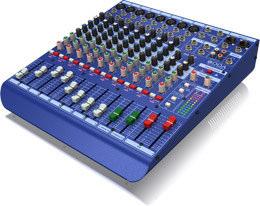 » Mixer Analogici Serie DDA Modello: DM12 Mixer analogico 12 canali per live e studio. N 8 ingressi microfonici con preamplificatori MIDAS, n 2 ingressi line stereo.