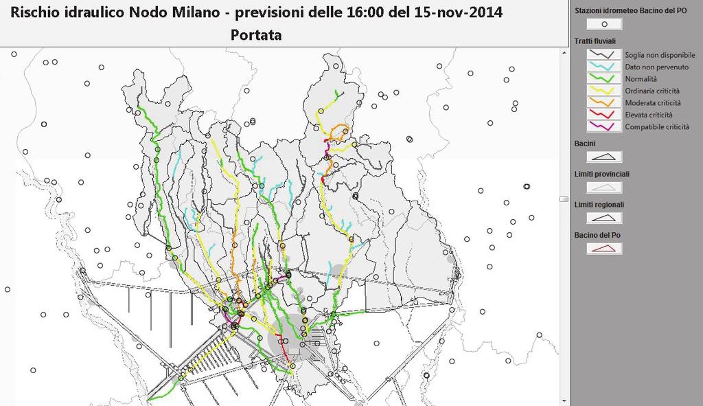 Piogge osservate e previste (+24/36 h)