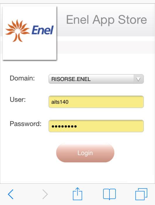 2. Installation on ios devices Proceed as follows to install the mobile Enel App Store version on your device with ios operating system:: 1.