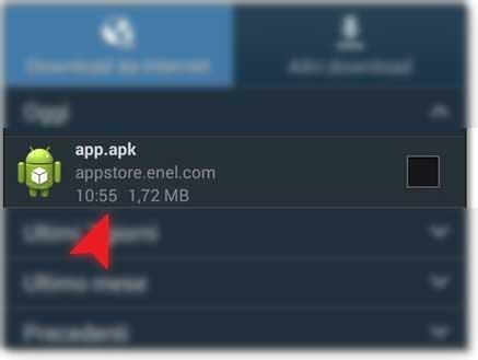 After installation, the Enel App Store icon will appear on the