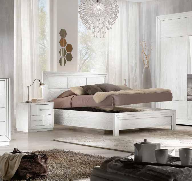 254 Letto testata legno Bed L. 185 H. 117 P. 210 art.