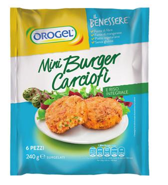 TALMENTE BUONI CHE VI SORPRENDERANNO Solo le verdure più fresche e i migliori ingredienti, selezionati con cura, sono alla base della linea dei Mini Burger Orogel.