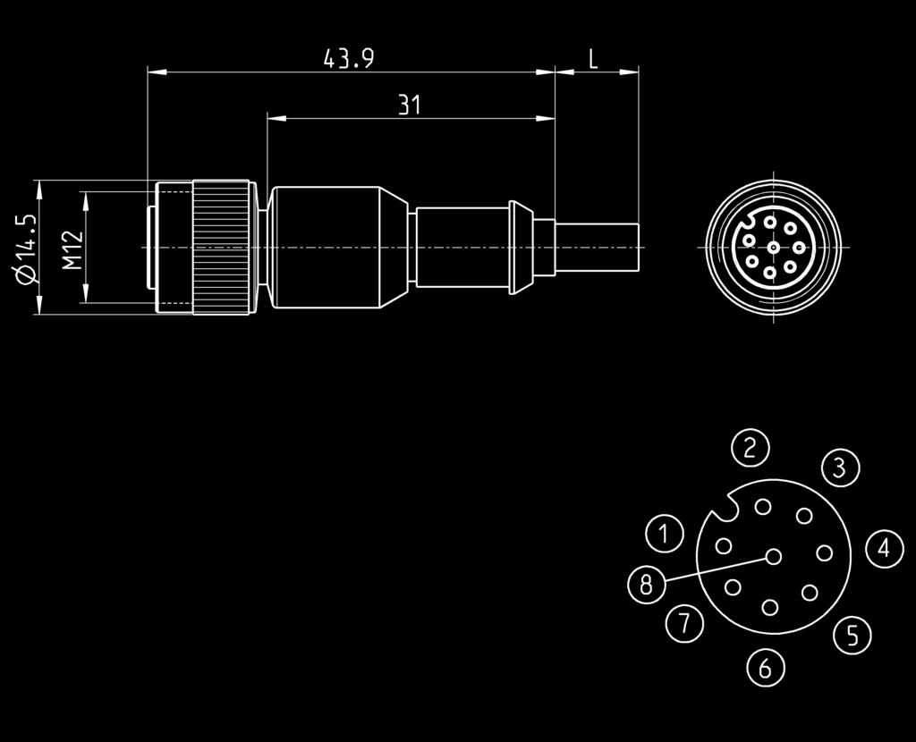 > Servo valvole digitali proporzionali Serie LR Cavo con connettore M1