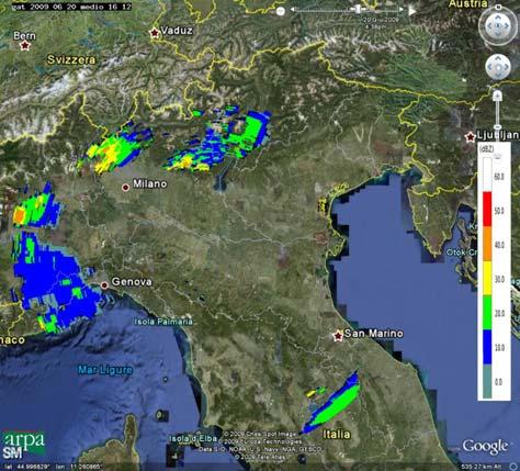 Dal pomeriggio, inoltre, estese precipitazioni si verificano su Piemonte, Liguria, Lombardia ed Emilia occidentale.