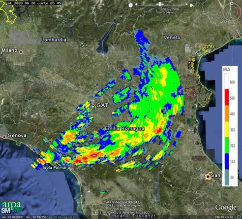 Durante la giornata del 21 si registrano in Regione precipitazioni