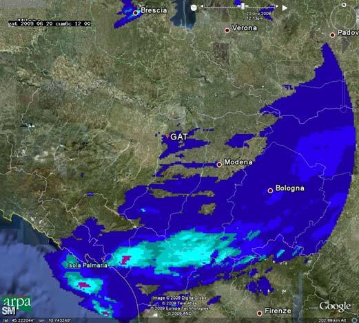 Le cumulate giornaliere hanno registrato per il giorno 20 valori moderati, superiori ai 30 mm nelle stazioni riportate nella tabella sottostante.