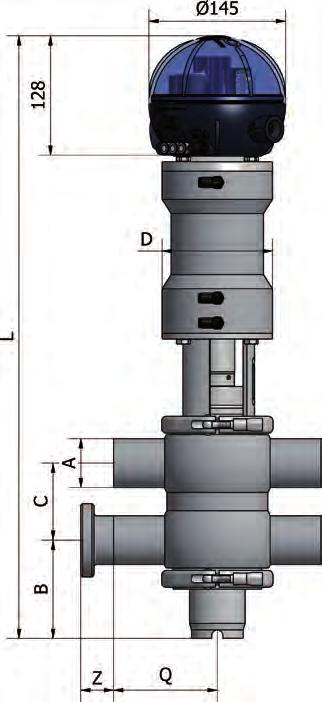 B925 DimenSioni mm DimenSionS mm b925 b925 deviatrice/divert consumi aria Litri per pressione aria dn Apertura Opening air consumption Litre for