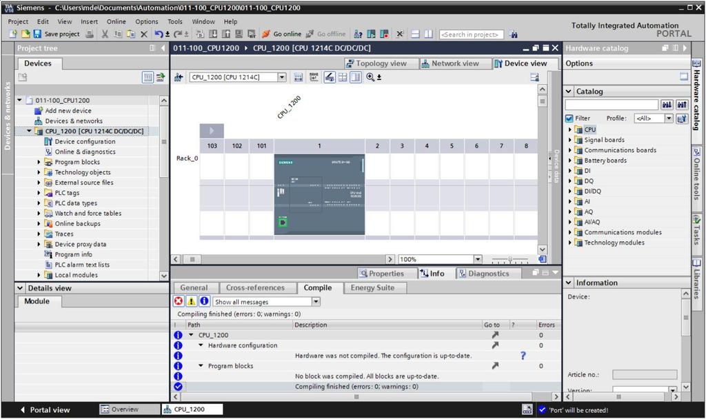 7.6 Caricamento della configurazione hardware nel dispositivo fi Per caricare l intera CPU selezionare nuovamente