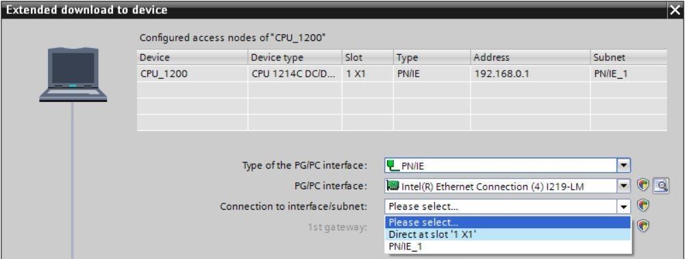 Collegamento con l interfaccia/la sottorete fi PN/IE_1