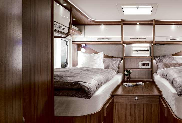 Hymermobil StarLine 107 Comodità sia in bagno che a letto Modernità senza tempo per viaggiare senza compromessi.