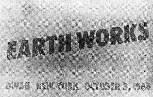 1968 Earth Works mostra