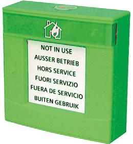 A5Q00004911 Colore verde RAL 6024 FDMH293-B Custodia blu, con vetro e chiave Custodia per pulsante manuale per le unità elettroniche FDME223 FDME224.