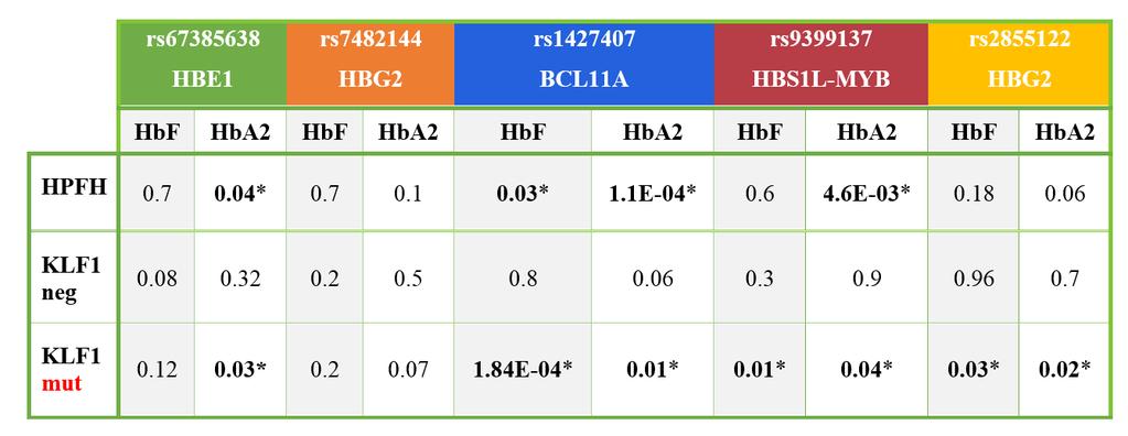 Discussione e Conclusioni Diverse distribuzioni di frequenza dei genotipi dei determinanti genetici dell HbF, nei soggetti normali, TD, NTD e HPFH, fanno presupporre un effetto clinico favorevole