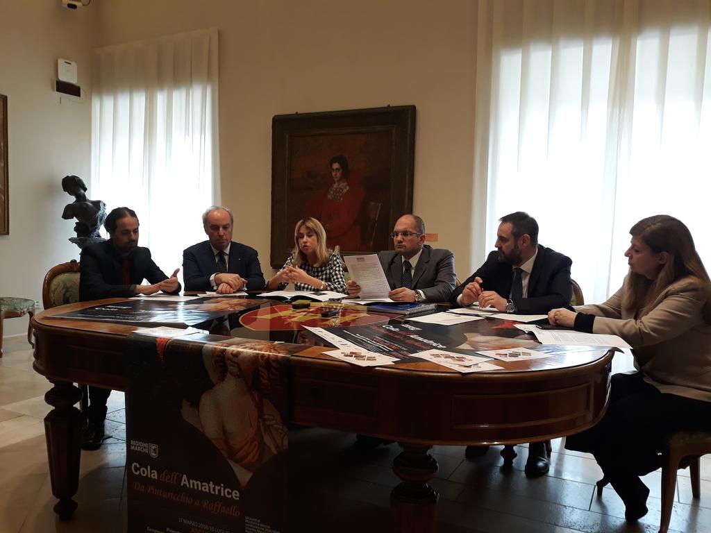 Cola dell Amatrice tra Pinturicchio e Raffaello REGIONE MARCHE, 300MILA EURO PER MOSTRA COLA DELL AMATRICE TRA PINTURICCHIO E RAFFAELLO Ascoli Piceno, 2018-03-17 Nella Pinacoteca Civica di Ascoli