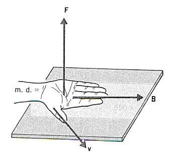 Vettore Induzione magnetica Data una carica q che si muova con velocità v in un campo magnetico (orientato di θ rispetto a v) che subisce una forza.