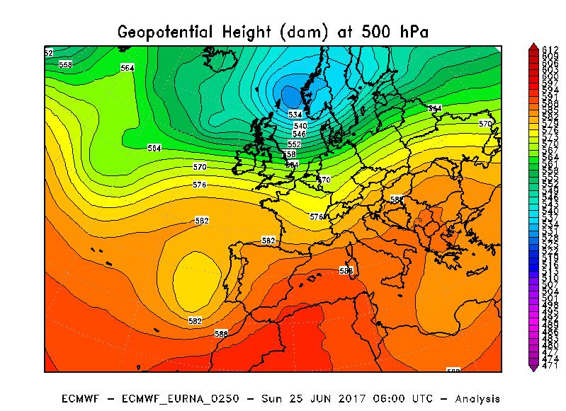 L apice di questa ondata di calore si è verificato tra il 23 ed il 24 giugno (Figura 4).