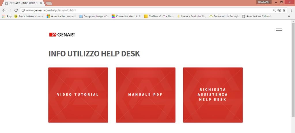 16. Avrai così accesso ad alla sezione dell Help Desk nella quale potrai: 16.1 Vedere in qualunque momento il il video tutorial dedicato all utilizzo dell Help Desk 16.