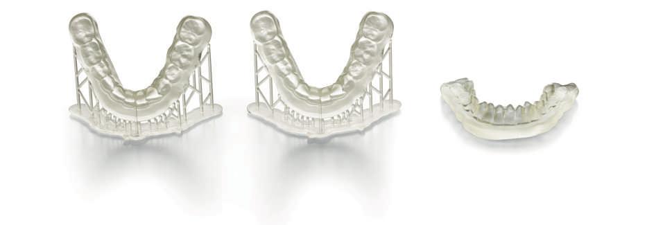 Dental LT Clear è una resina ad alta resistenza, resistente alla frattura ed è lucida, ad alta trasparenza ottica, per ottenere apparecchi finali esteticamente piacevoli.