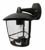 Outdoor lanterns - molten aluminium, plastic diffusers, porcelain lamp holder E27.