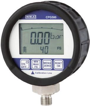 Calibrazione Manometro digitale Modello CPG500 Scheda tecnica WIKA CT 09.