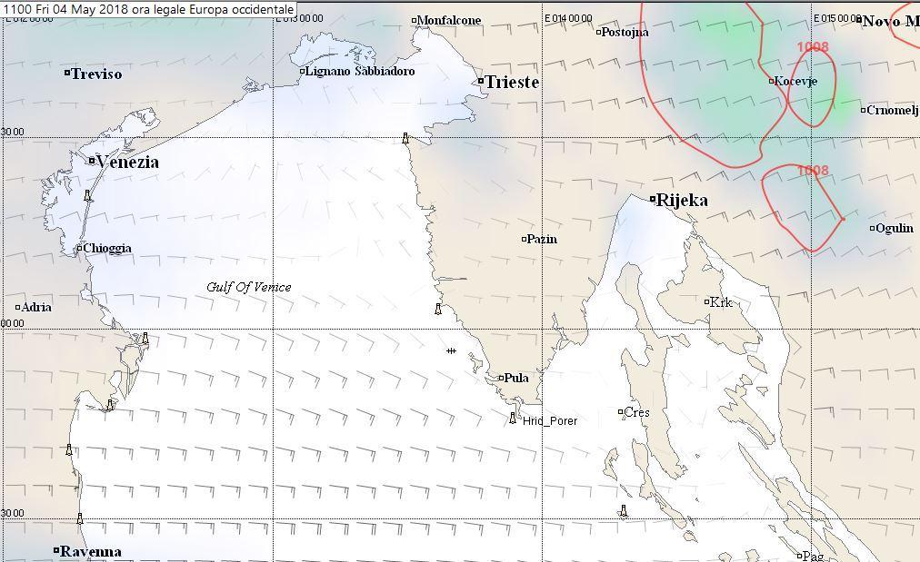 THE LOCAL WEATHER FORECAST (1) THE «SUGGESTED» ROUTE FOR A 40 FOOT BOAT Friday 04 May 2018 12.00LT START - 04 MAGGIO 1200LT 04 MAGGIO 2017 0900LT GRADIENT WIND AT 1000 mt.