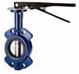 farfalla in ghisa tipo WAFER - Attacchi flangiati PN16 Cast iron butterfly valve WAFER type - Flanged ends PN16 Vanne papillon en fonte type WAFER - Fixations bridées PN16 Cod.