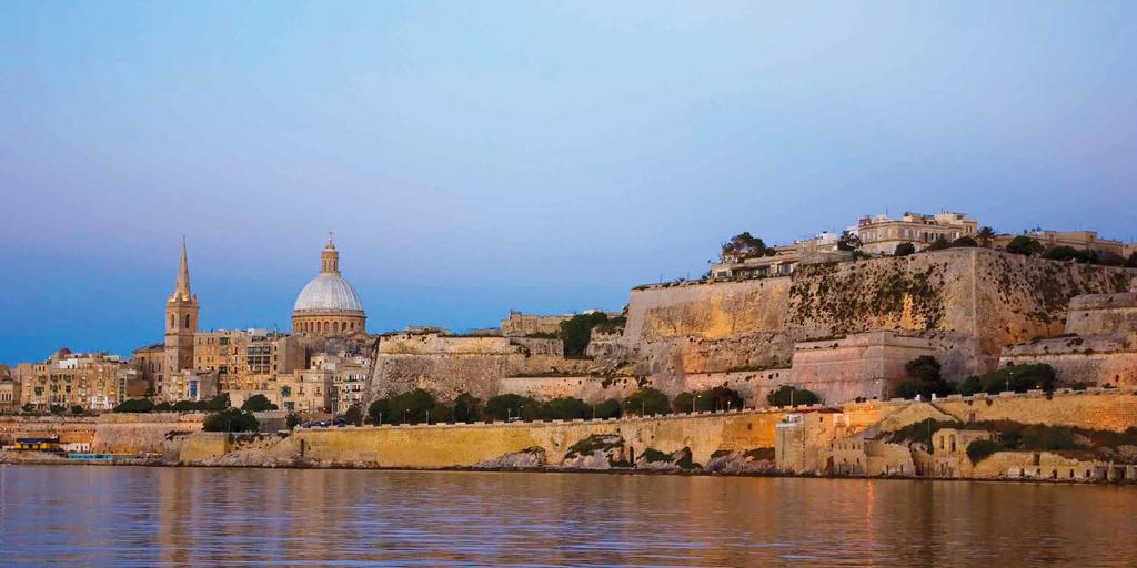 Malta International Resort 4* 14 giorni Grazie alla sua posizione, Malta ha visto susseguirsi le più grandi civiltà: dai Fenici, ai Romani, ai Cavalieri di Malta, ed infine gli Inglesi.