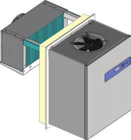 Condensatore ed avaporatore sono realizzati in rame con pacco alettato in alluminio.
