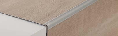 pavimenti con spessori 2,5 mm, 4/4,5 mm e 5 mm Alluminio anodizzato