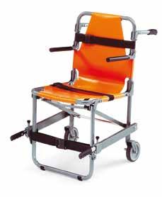 situazione. Un bloccaggio di sicurezza automatico permette di aprire e chiudere la sedia in modo da poter raggiungere un ingombro ridottissimo in posizione ripiegata.