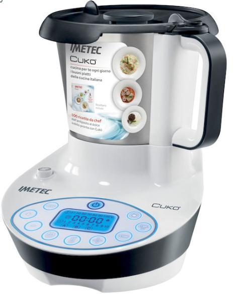 PUNTI 2085 IMETEC CUKO' Cooking machine Potenza max: 570 W Capacità boccia: 1,2 lt 3 Programmi automatici Display con comandi Touch
