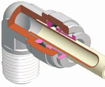 Polyethylene, Polyamide, Polyurethane, PTFE- FEP Soft metal tubes: brass, copper and mild steel Hard metal tubes: please contact our tecnica department for stainless steel and other hard materials