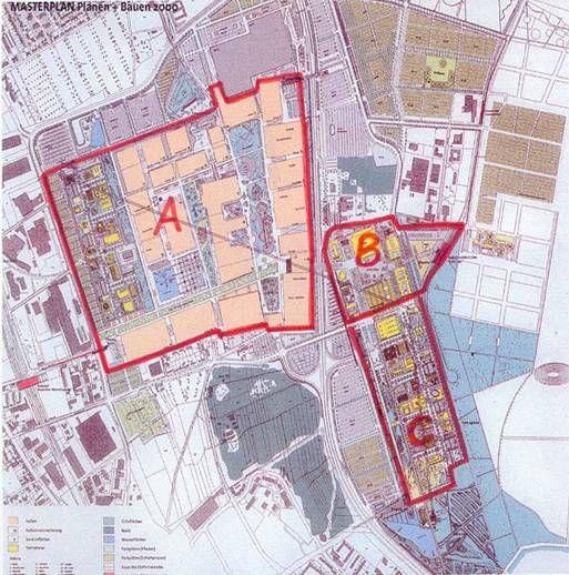 L area utilizzata per Expo 2000 (160 ha) A) ca. 100 ettari di area fieristica attualmente in uso; B) ca. 14 ettari di Expo-Plaza oggi centro IT e Media con: - 2.000 posti di lavoro - 4.