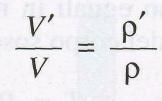 Consideriamo in dettaglio la condizione di equilibrio di un oggetto, di volume V e densita ρ', che galleggi su di un liquido di densita ρ.