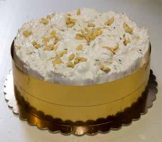 238 Torta torrone tenero Bianco mandorla Cake soft nougat with almonds Gâteau nougat tendre Aux amandes DETAILS WEIGHT OF CAKE KG.