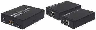 SPLITTER HDMI RJ45 SPLITTER HDMI Con estensore di segnale su cavo ethernet (50m) Kit 2 in 1: visualizza i contenuti di una sorgente Full HD 1080p 3D su più TV HD, e li amplifica