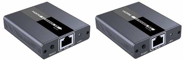 ESTENSORI DI SEGNALE HDMI ESTENSORE DI SEGNALE HDMI Su cavo Ethernet long distance 100/120m con ripetitore di telecomando Amplifica il segnale HDMI, sensibile alla dispersione