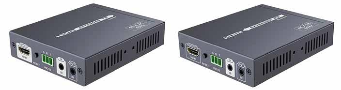 ESTENSORI DI SEGNALE HDMI ESTENSORE DI SEGNALE HDMI HDBaseT TM @60Hz su cavo Ethernet 70m POC con ripetitore di telecomando Amplifica il segnale HDMI, sensibile alla dispersione dovuta alla lunghezza