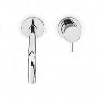 CANOLE 6118 Miscelatore doccia incasso 3 uscite / Wall mounted bathtub/shower mixer 3 exit diverter 70 153