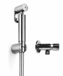 MUCI 54249 Doccetta a muro con supporto a muro e rubinetto temporizzato/ WC hand shower with wall support and timed wall faucet 34 160 51 54245 Colonna doccia con miscelatore esterno,