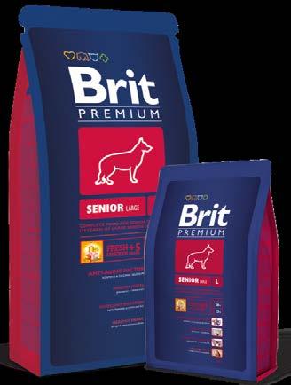 Senior Large Proteine 26% / Grassi 13% Alimento Premium completo per cani anziani(da 7 anni) di grossa taglia (da 25 a 45 Kg). Formati disponibili: 3 Kg, 15 Kg.