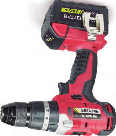 8 2 Ah 18 V - Potente motore BRUSHLESS - 2 batterie Litio 18 V - 1 caricabatteria - Mandrino in acciaio da 13 mm - 2 Veloc.