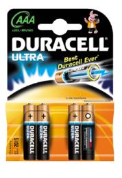 pile alcaline duracell ultra mini stilo AAA per applicazioni HIGH-TECH MN2400