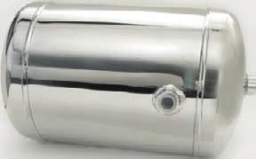 Serbatoi acciao verniciato - Air-reservoirs steel epoxide powder painted Serie di serbatoi per aria compressa costruiti secondo la direttiva 97/23/CE in materia di attrezzature in pressione.
