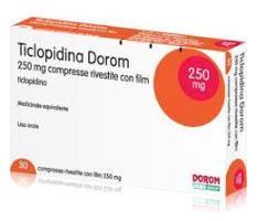 Farmaci Antipiastrinici TICLOPIDINA Approvata per la prevenzione dello stroke in pazienti con pregressi attacchi ischemici