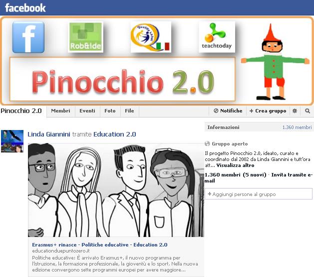 Pinocchio 2.0 su facebook http://www.